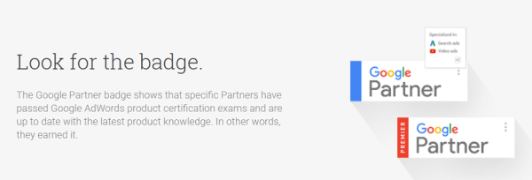 Google Premier Partner agency badge example